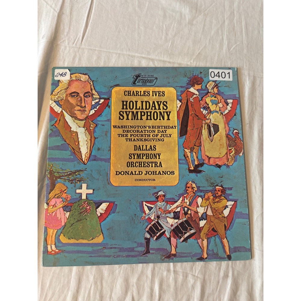 Turnabout Charles Ives Holidays Symphony LP Dallas Symphony Orchestra Good 12"‎